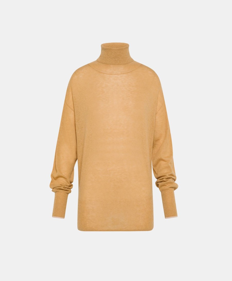 Clothing Momoni | Aubry Knitwear In Light Alpaca - Peanut