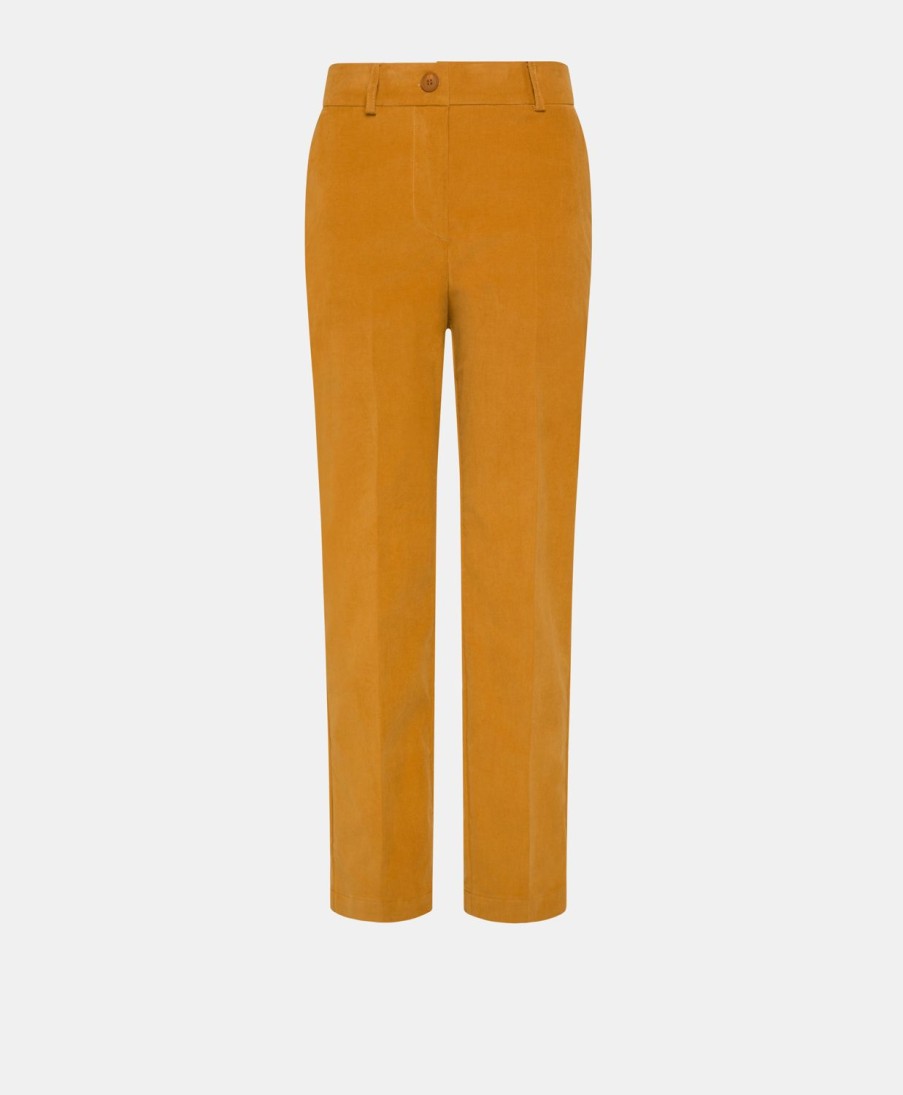 Clothing Momoni | Lyon Pant In Stretch Corduroy - Peach