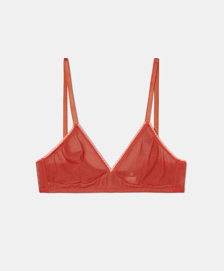 Underwear Momoni | Tutu Bra In Soft Tulle - Orange