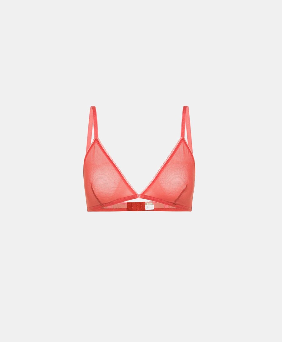 Underwear Momoni | Amethist Bra In Soft Tulle - Orange