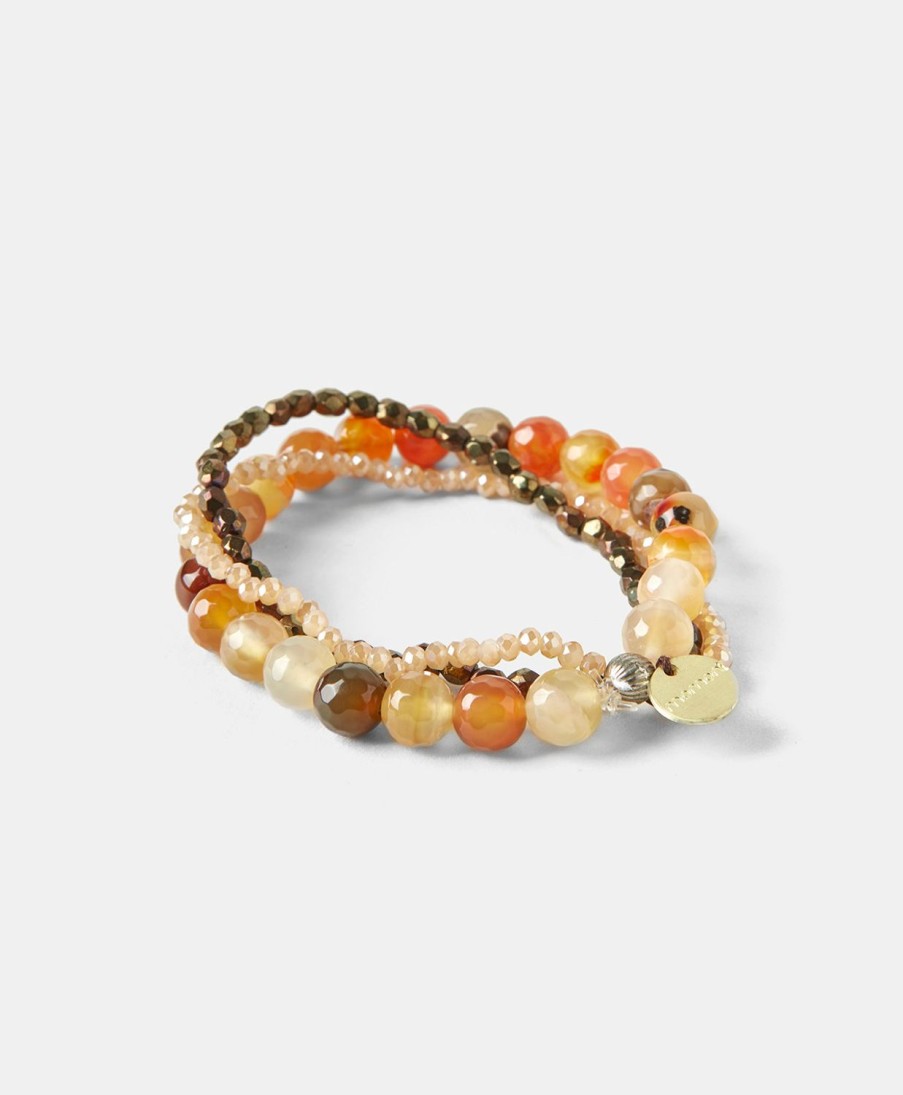 Shoes And Accessories Momoni | Lacelot Bracelet With Beads - Multicolor