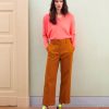 Clothing Momoni | Mokaite Pant In Stretch Cotton Gabardine - Light Brown