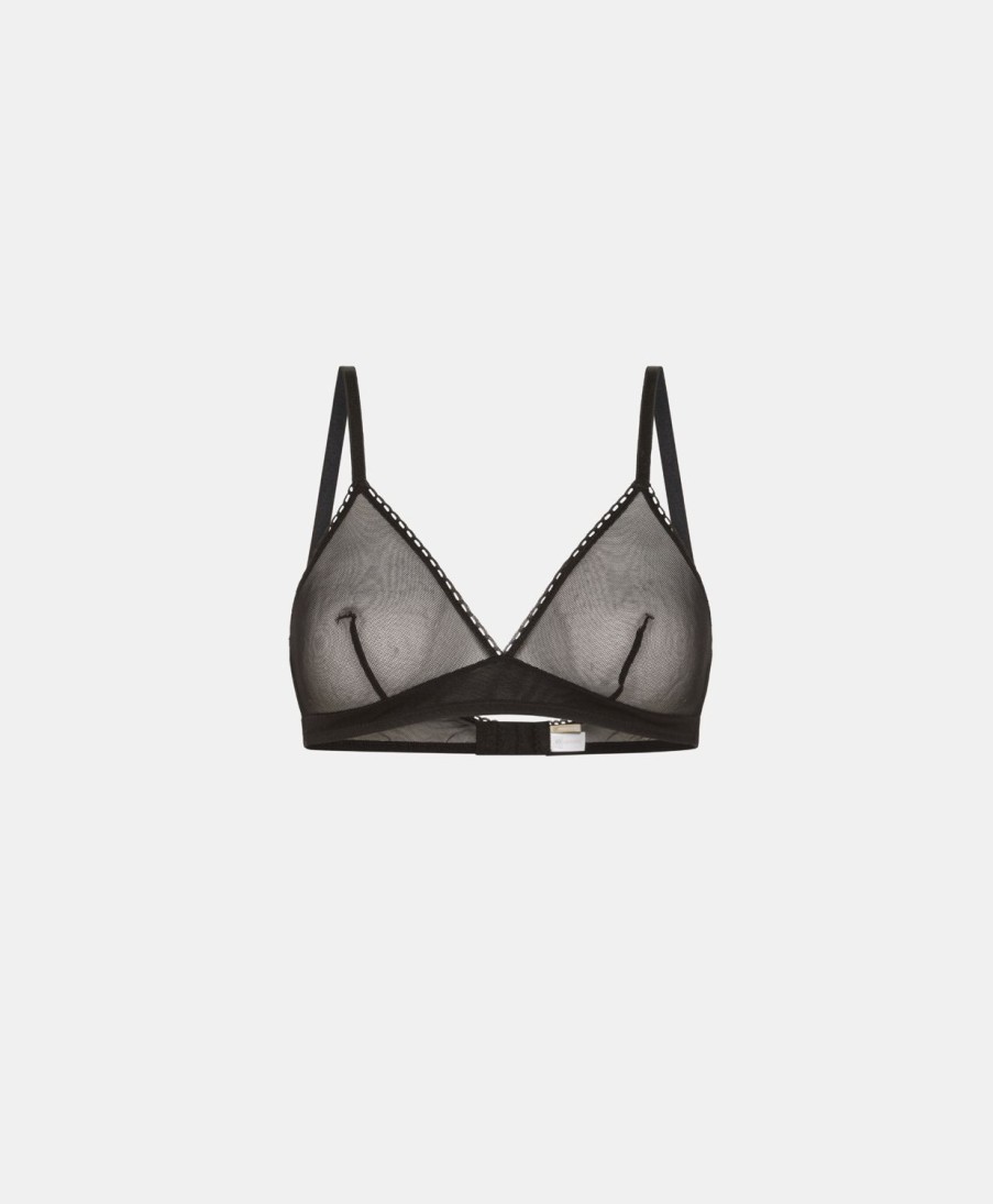 Underwear Momoni | Tutu Bra In Tulle - Black