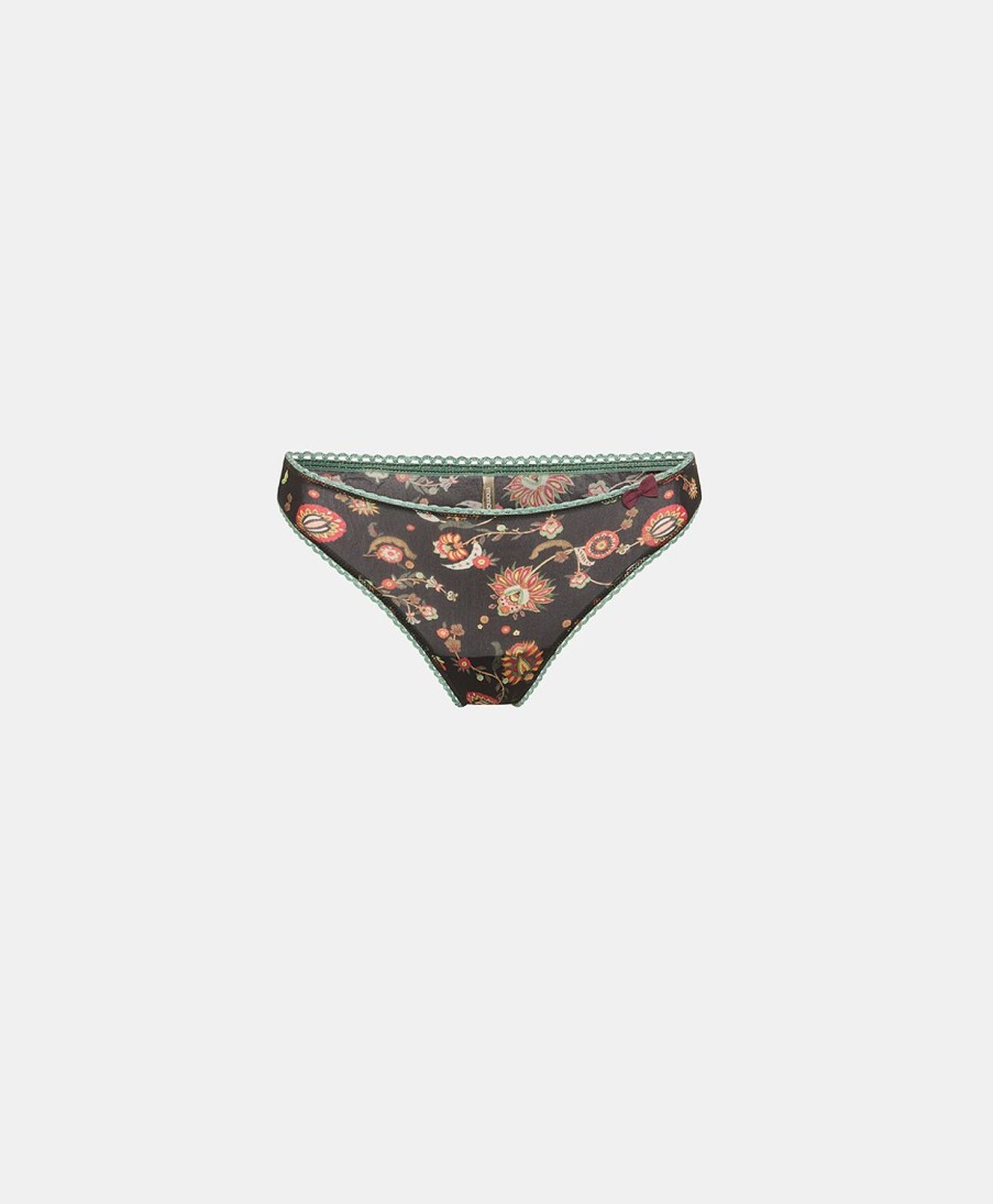 Underwear Momoni | Arca Slip In Printed Nylon - Multicolor Black