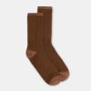 Shoes And Accessories Momoni | Flamenco Socks Vanise Ribbed Socks - Brown