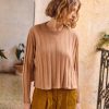 Clothing Momoni | Horace Knitwear In Flat Rib Cashmere - Camel