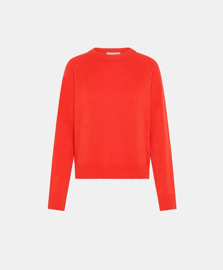 Clothing Momoni | Marmotta Knitwear In Plain Wool/Cashmere - Red