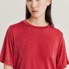 Clothing Momoni | Iora Tshirt In Lurex Jersey - Magenta