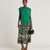 Clothing Momoni | Enna Tshirt In Lurex Jersey - Emerald Green