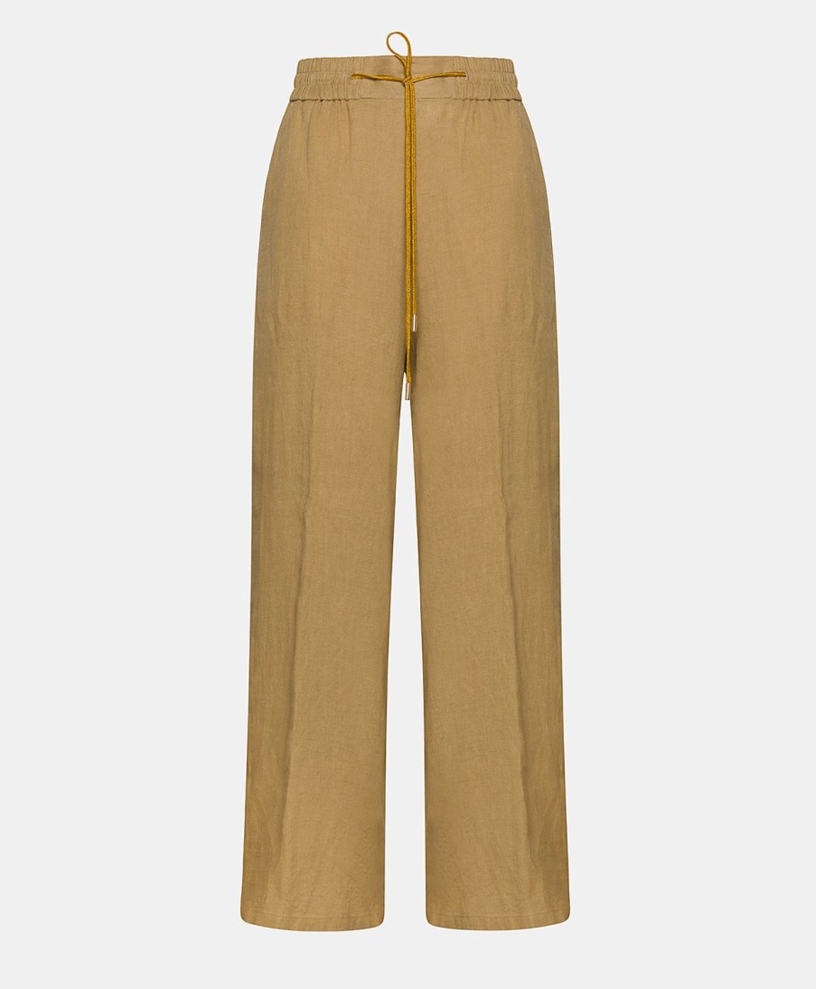 Clothing Momoni | Aliterru Pant In Linen - Sand