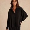 Clothing Momoni | Lucciola Shirt In Lurex Jersey - Black