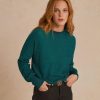 Clothing Momoni | Desire' Knitwear In Light Alpaca/Lurex - Emerald Green