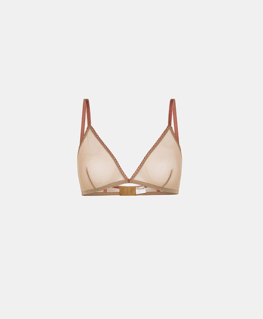 Underwear Momoni | Amethist Bra In Soft Tulle - Nude