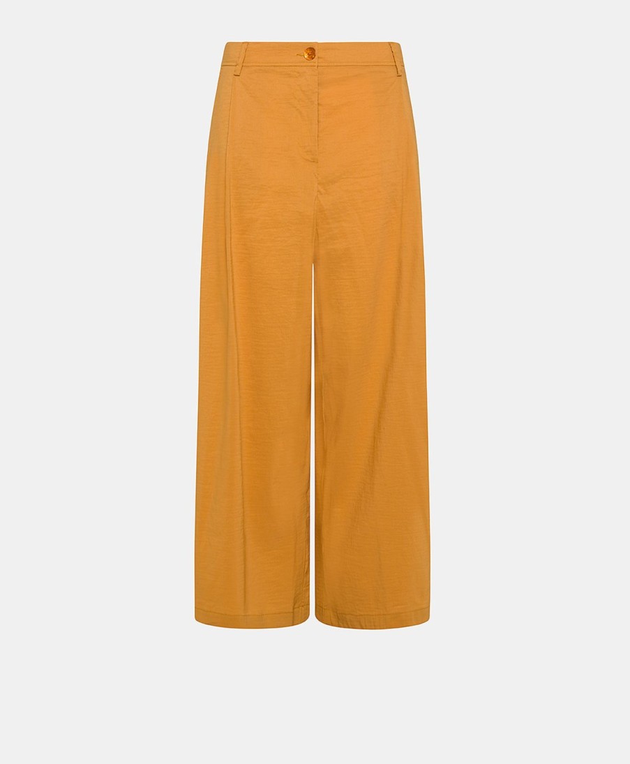 Clothing Momoni | Ilda Pant In Cotton Linen - Papaya