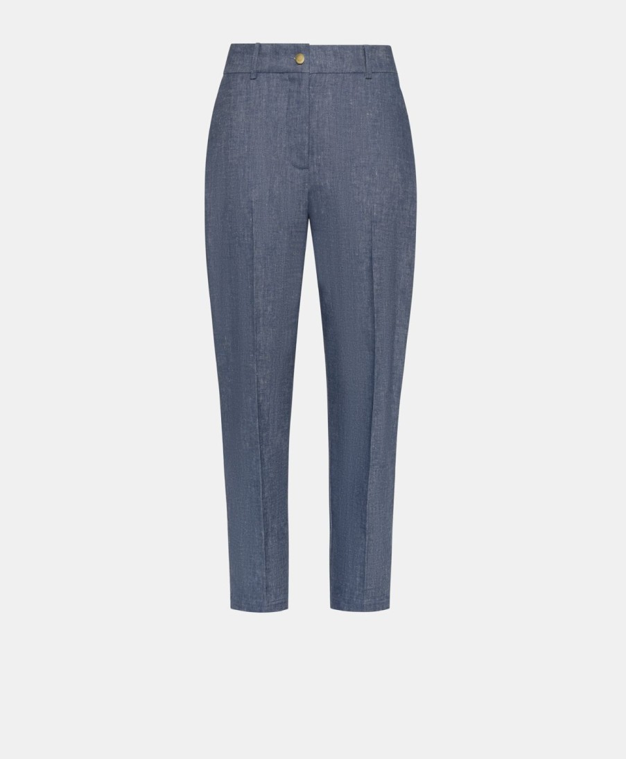 Clothing Momoni | Joy Pant In Light Denim - Blue Jeans