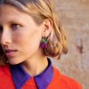 Shoes And Accessories Momoni | Aymon Earrings With Handmade Elements - Multicolor