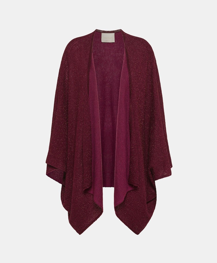 Clothing Momoni | Divina Knitwear In Light Alpaca/Lurex - Bordeaux