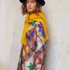 Clothing Momoni | Rodrigue Dress In Printed Viscose Twill - Multicolor Burnt