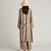 Clothing Momoni | Bados Coat In Silk Twill - Beige/Tobacco