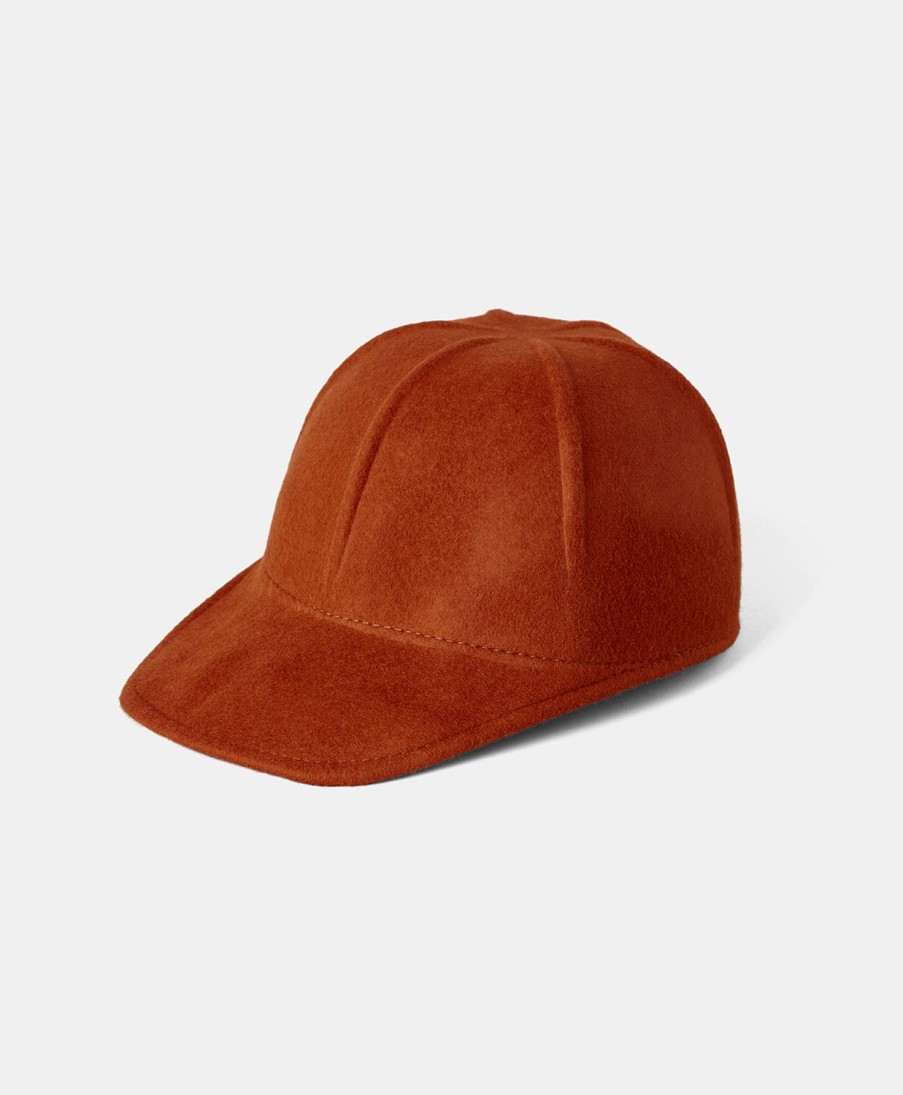 Shoes And Accessories Momoni | Daniel Hat In Wool - Rust