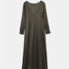 Clothing Momoni | Corolla Dress In Lurex Georgette - Black