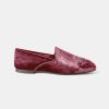 Shoes And Accessories Momoni | Lazare Loafers In Velvet - Bordeaux