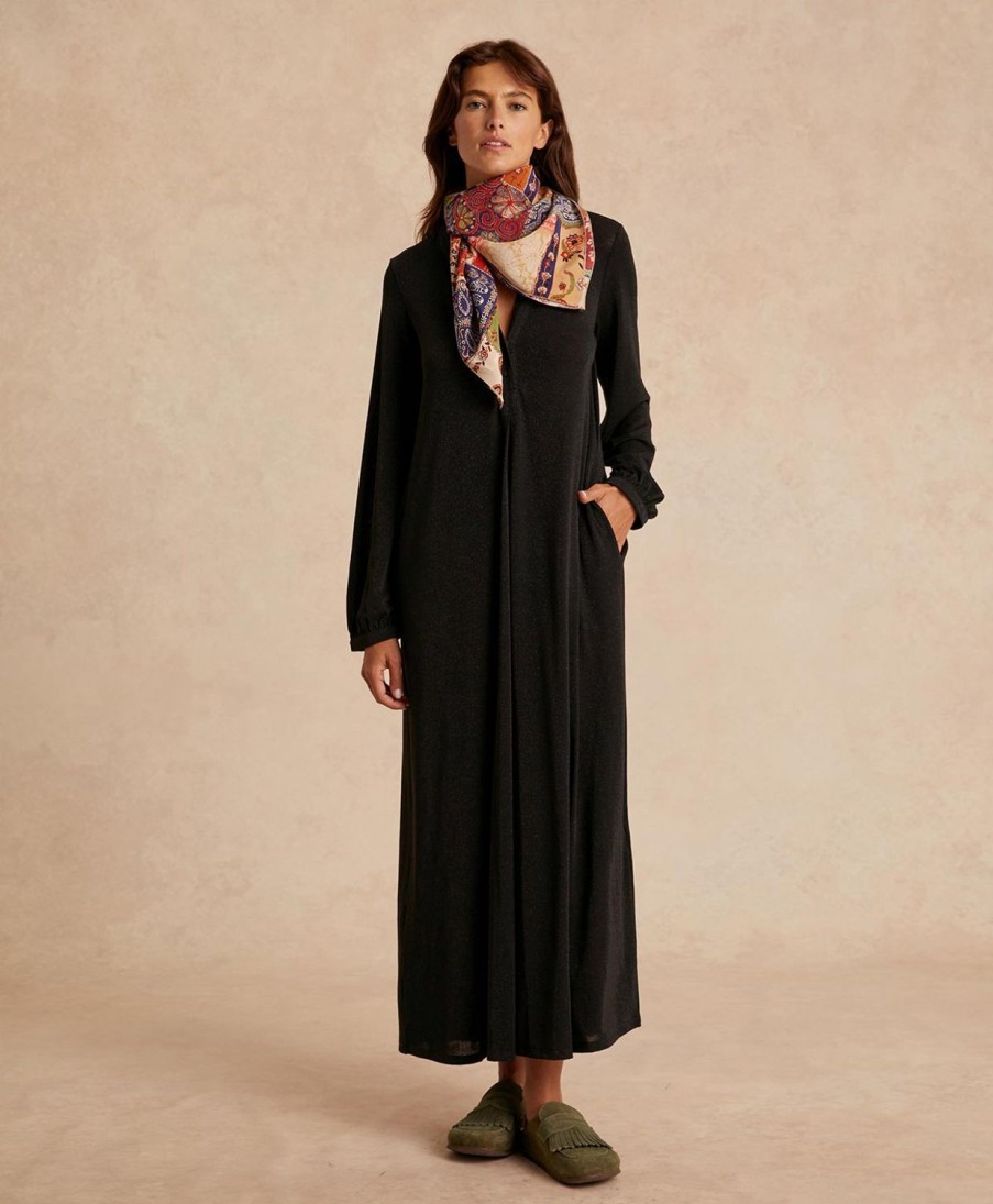 Clothing Momoni | Amede Dress In Lurex Jersey - Black