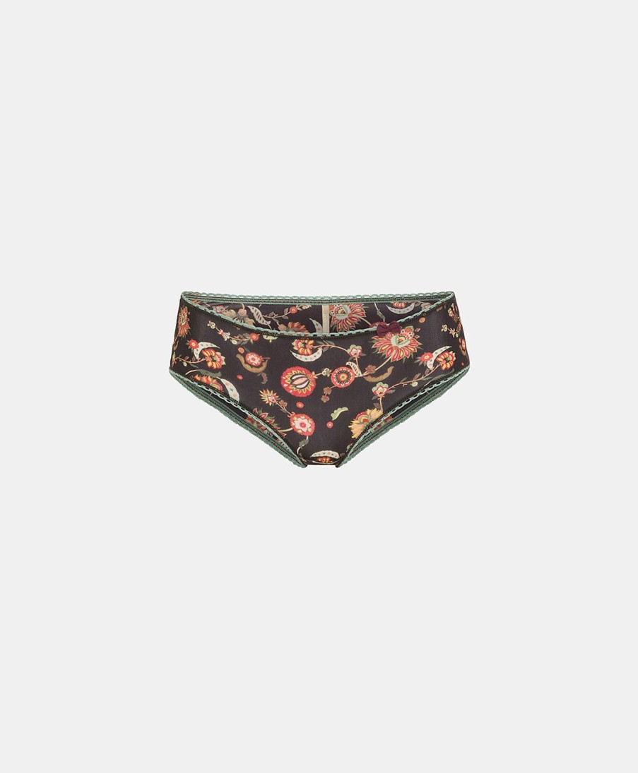 Underwear Momoni | Amaca Slip In Printed Nylon - Multicolor Black