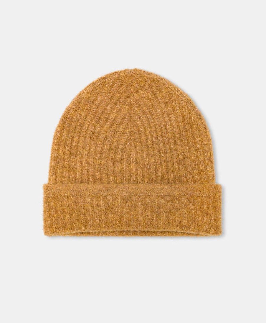 Shoes And Accessories Momoni | Zigolo Hat Fleece-Effect Baby Alpaca - Camel