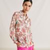 Clothing Momoni | Estreta Shirt In Viscose/Linen - Multicolor Pink