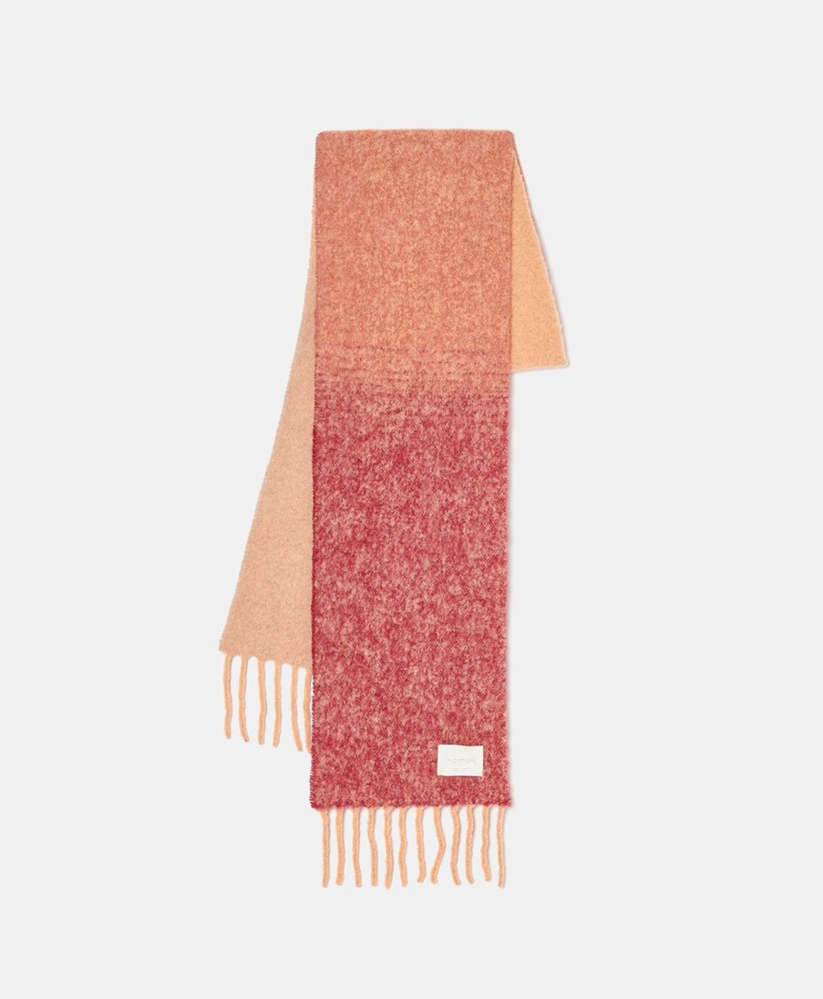 Shoes And Accessories Momoni | Salomon Scarf In Shaded Alpaca - Multicolor Pink