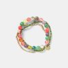 Shoes And Accessories Momoni | Lacelot Bracelet With Beads - Multicolor Pastel