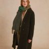 Clothing Momoni | Belgio Bis Coat In Boucle' Alpaca Wool - Dark Green