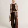 Clothing Momoni | Aspen Pant In Plain Acetate Silk - Chocolate