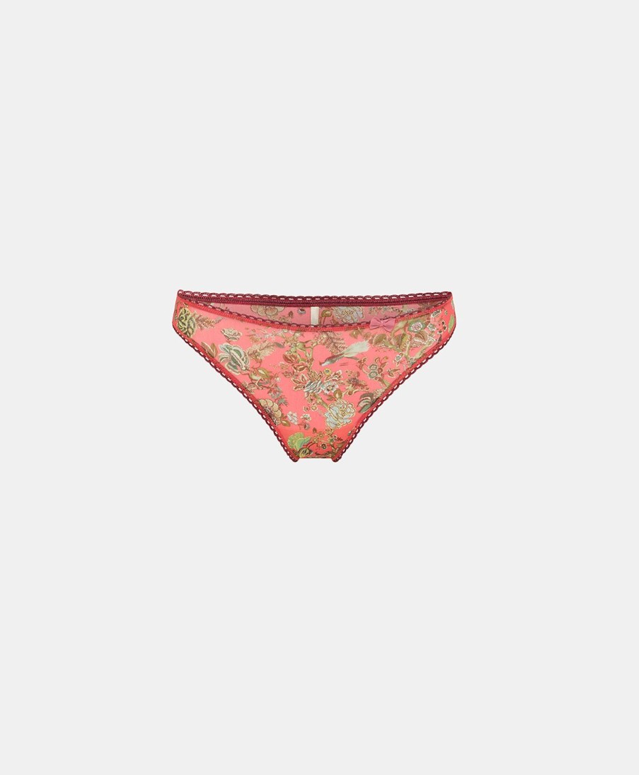 Underwear Momoni | Arca Slip In Printed Nylon - Pink/Camel