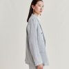 Clothing Momoni | Lilia Jacket In Lurex Linen - Gray