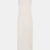 Clothing Momoni | Cataria Dress In Gauze - Cream