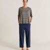 Clothing Momoni | Idaho Pant In Poplin - Blue