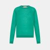 Clothing Momoni | Rio Knitwear In Linen - Emerald Green