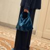 Shoes And Accessories Momoni | Francois Bag In Velvet - Teal