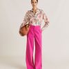 Clothing Momoni | Candeo Pant In Cotton Linen - Fuchsia