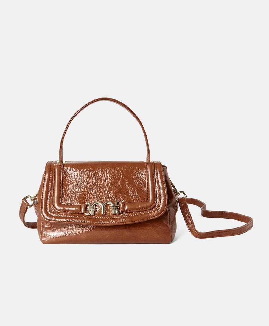 Shoes And Accessories Momoni | Petit Flore Bag In Naplak Leather - Burnt