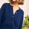 Clothing Momoni | Cardigan Amaury In Colour Block Baby Alpaca - Blue