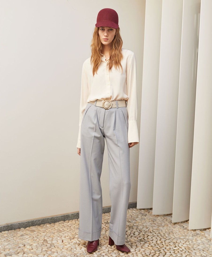 Clothing Momoni | Civetta Pants In Stretch Flannel - Dust