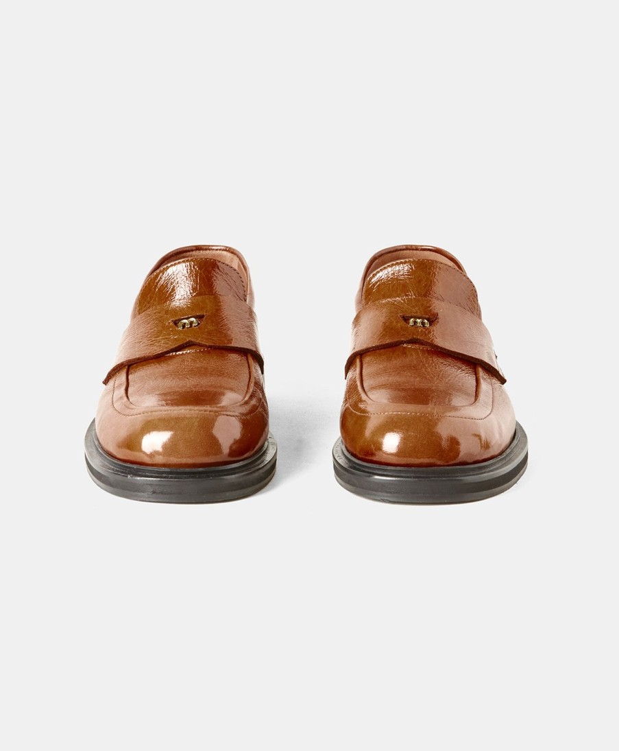 Shoes And Accessories Momoni | Sofian Mocassin In Naplak Leather - Burnt