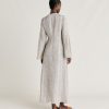 Clothing Momoni | Caterina Dress In Viscose/Linen - Cream/Pearl