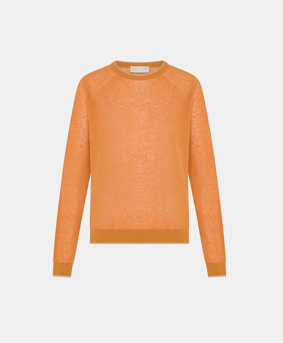 Clothing Momoni | Rio Knitwear In Linen - Orange