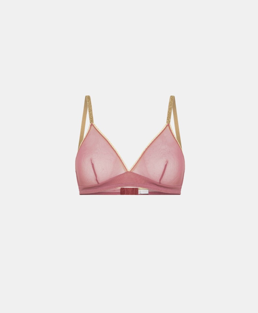 Underwear Momoni | Tutu Bra In Tulle - Antique Pink