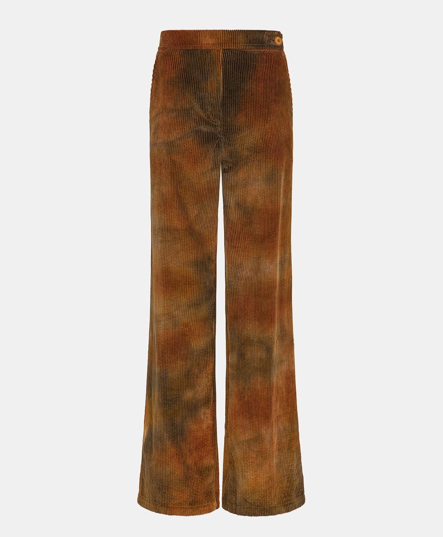 Clothing Momoni | Ismael Pant In Tie Dye Corduroy - Multicolor Burnt