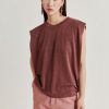 Clothing Momoni | Enna Tshirt In Lurex Jersey - Earth Brown